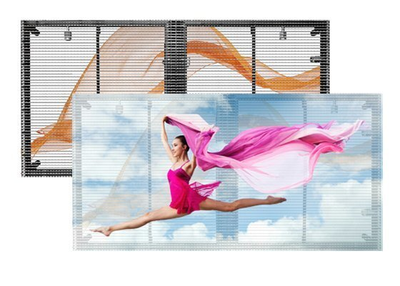 正发光透明LED屏